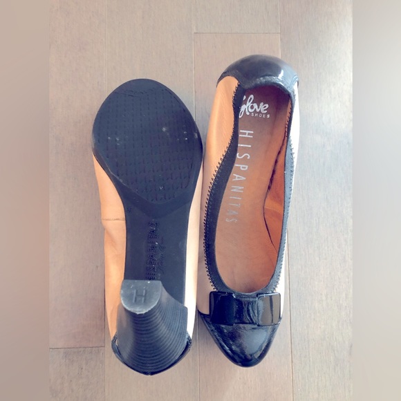 Hispanitas two tone leather pumps with bow size 37 - Picture 3 of 3